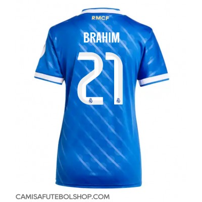 Camisa de time de futebol Real Madrid Brahim Diaz #21 Replicas 3º Equipamento Feminina 2025-26 Manga Curta Camisa de time de futebol Real Madrid Brahim Diaz #21 Replicas 3º Equipamento Feminina 2025-26 Manga Curta